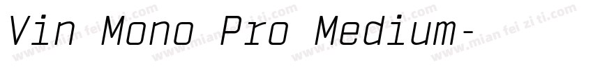 Vin Mono Pro Medium字体转换